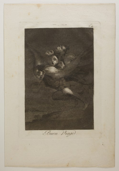 Francisco GOYA y LUCIENTES : Buen Viage [Bon voyage] - 1798/1799 Feuille